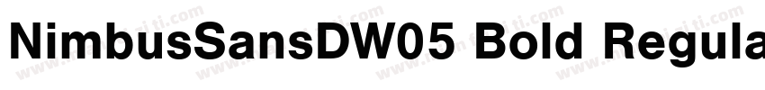 NimbusSansDW05 Bold Regular字体转换